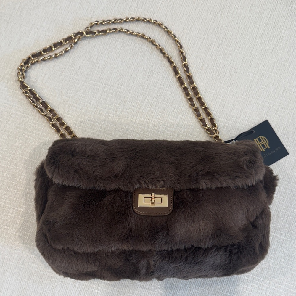 HOH Faux Fur Shoulder Bag